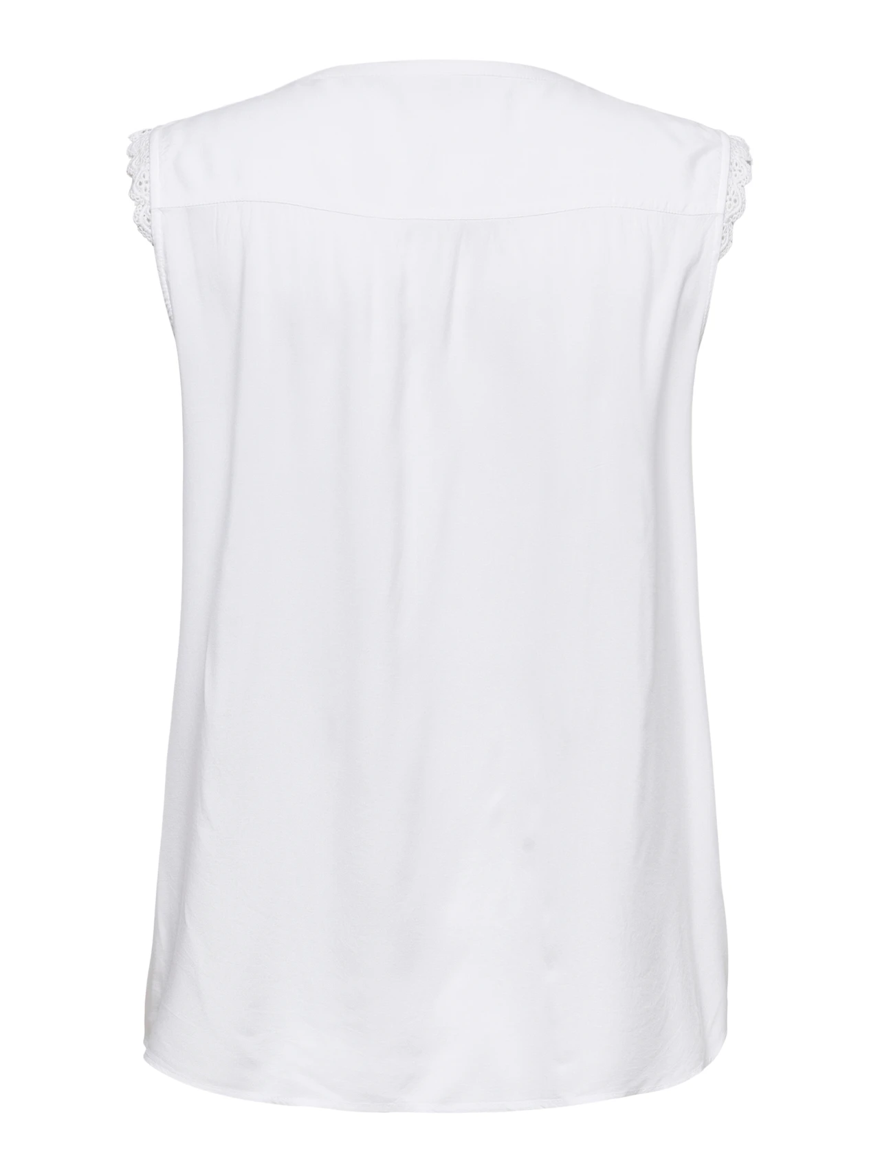 Μπλούζα αμάνικη αέρινη με v λαιμόκοψη Plus size - Image 6