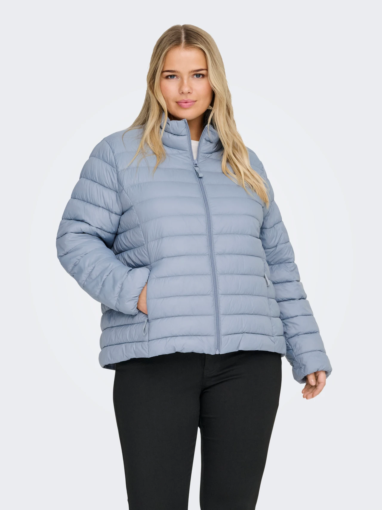 Plus size καπιτονέ μπουφάν ελαφρύ