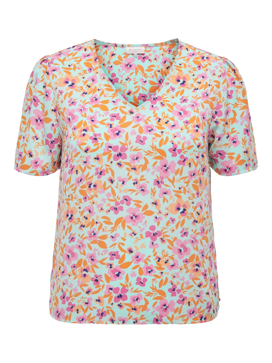 Τοπ floral με V - Image 5