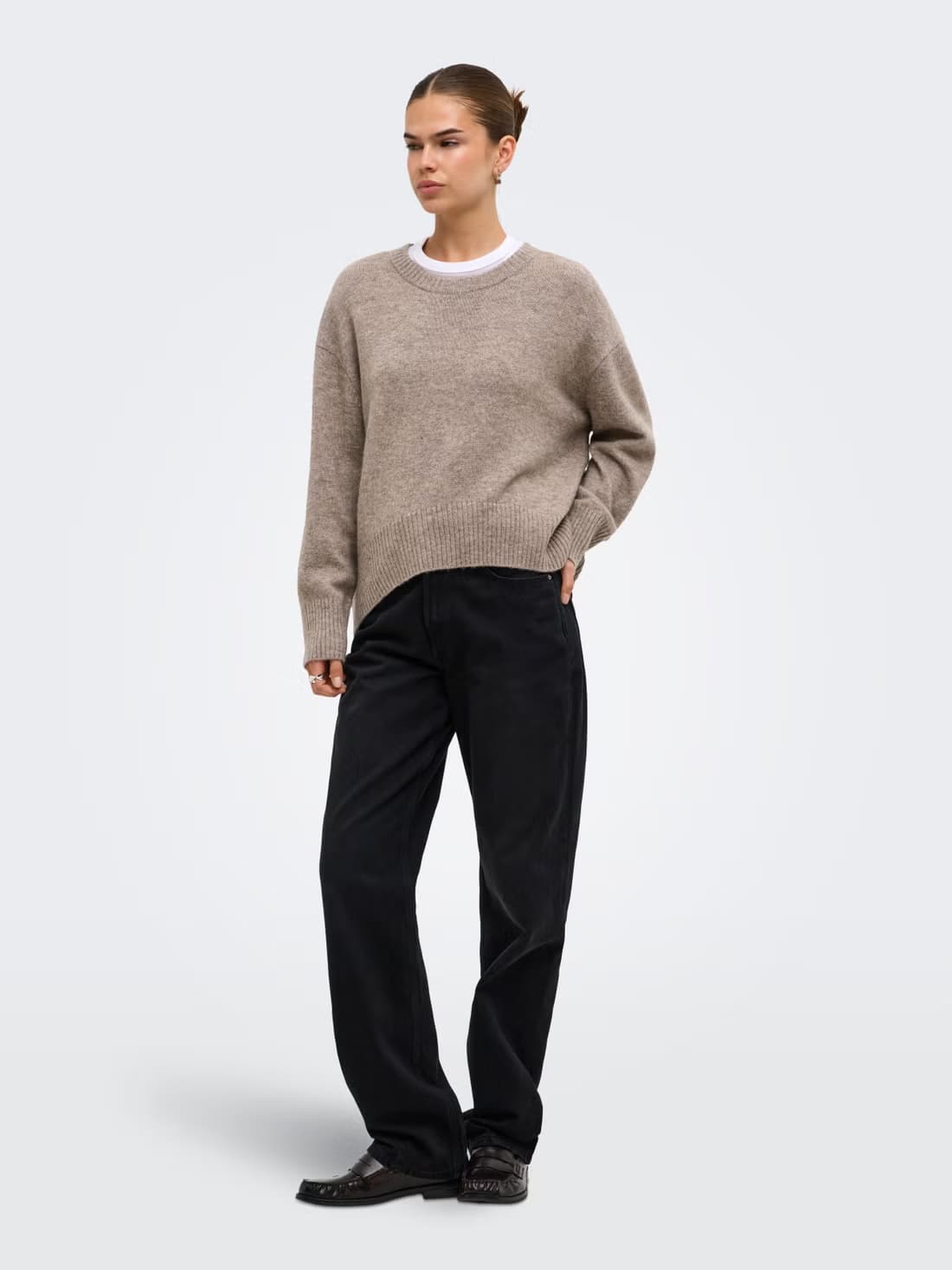 only onlalivialshigh lowo necknoosknt grey (1)