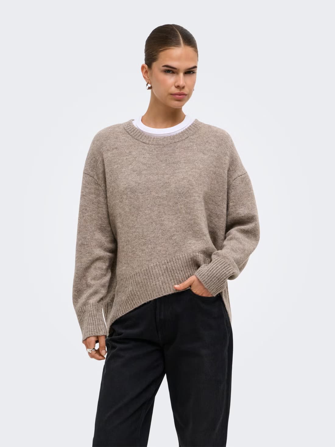only onlalivialshigh lowo necknoosknt grey