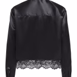 only onlindonal ssatinlaceshirtwvn black (1)