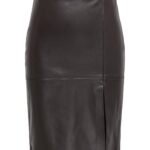 only onlolinefauxleatherskirtotwnoos brown (2)