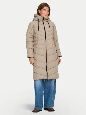 Μακρύ puffer μπουφάν