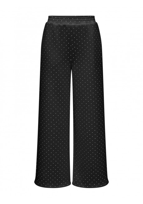 only γυναικειο παντελονι φορμας με στρας onlscarlet wide pants ub rs swt 15380681