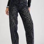 panteloni jean baggy animal print 10094616 22da