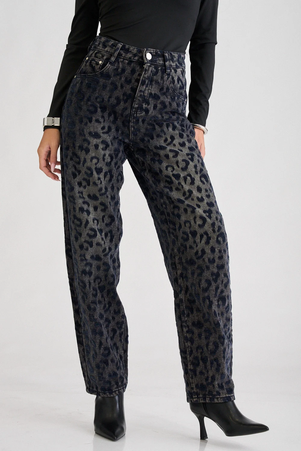panteloni jean baggy animal print 10094616 22da