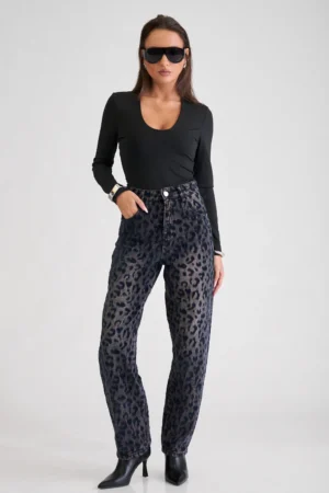 panteloni jean baggy animal print 10094616 4dh9