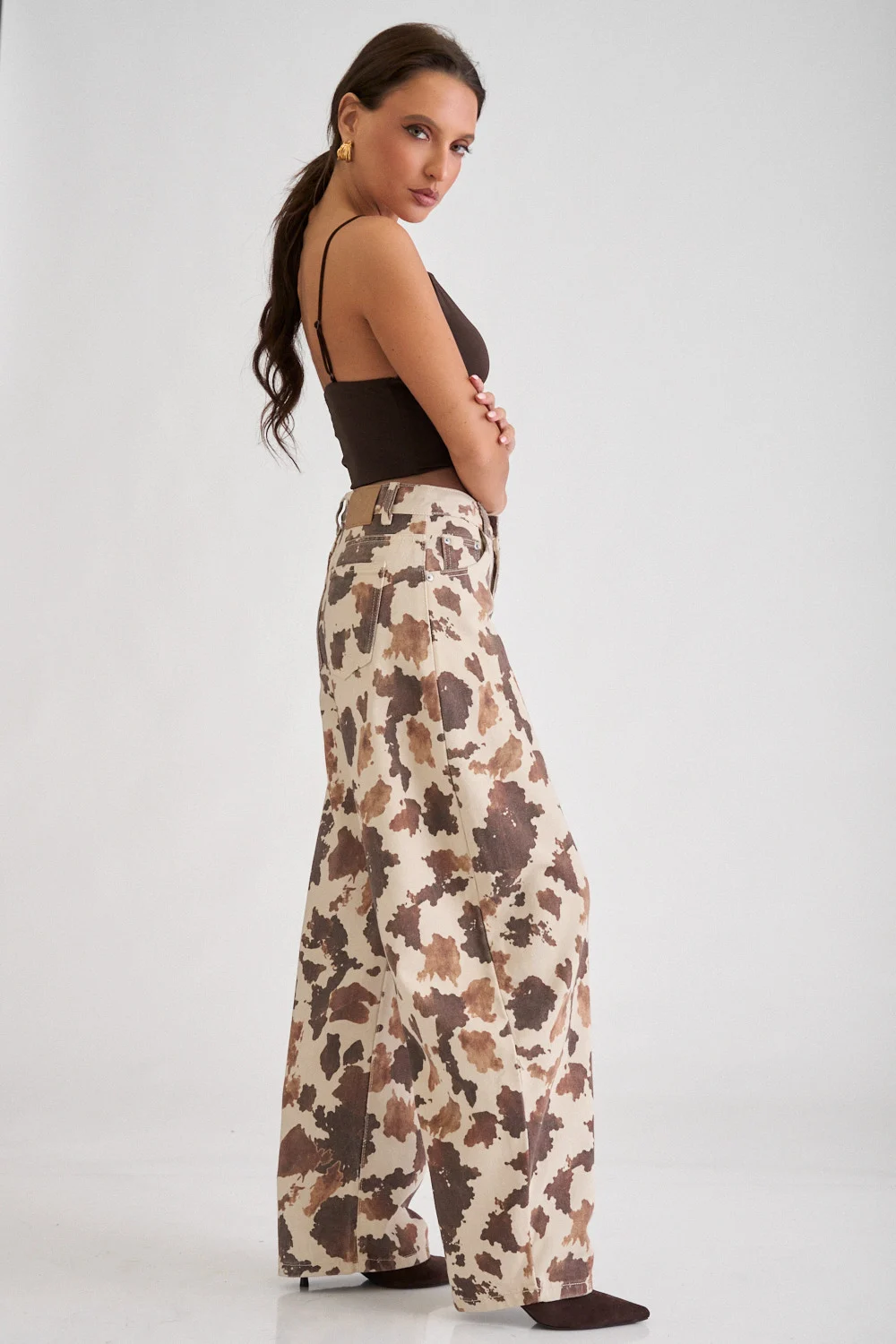 panteloni jean barrel cow print 10094713 46zf