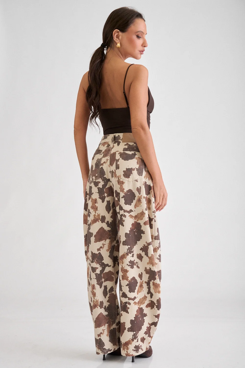 panteloni jean barrel cow print 10094713 ool6