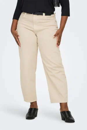 Παντελόνι crop barrel γραμμή plus size