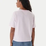 tommy jeans t shirt badge dw0dw22202 roz boxy fit 0000305563194 (2)
