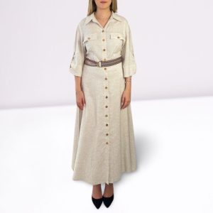 Alternative view of Φόρεμα σεμιζιέ midi